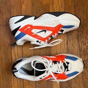 Nike M2K Tekno x John Elliot White/Orange/Blue Sneakers